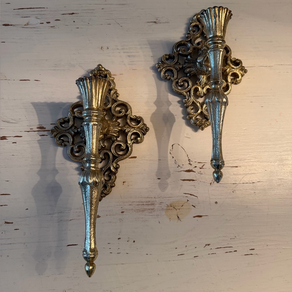 Vintage Hollywood Regency Wall Sconces